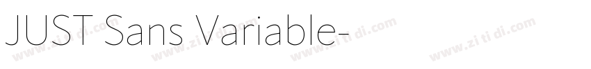 JUST Sans Variable字体转换